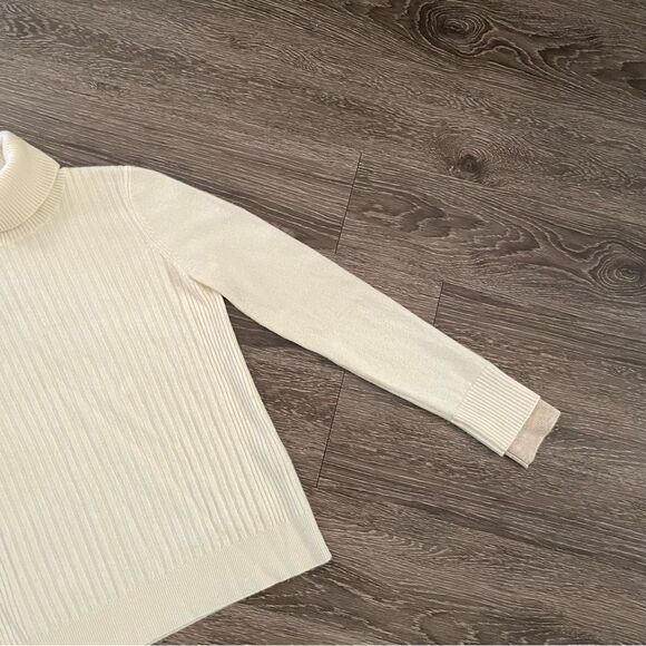 NAADAM Cream Turtleneck Sweater - Picture 4 of 8
